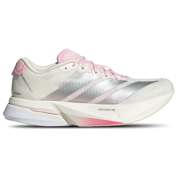 Adidas Adizero Boston 13 Women's Sneakers - White - Size 7 - Mesh/Synthetic - JQ9667