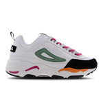 White-Black-Orange- C+FILA DISRUP/RAY SUEDE WHT/BLK/ORG/PNK