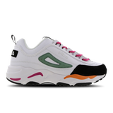 White-Black-Orange - C+FILA DISRUP/RAY SUEDE WHT/BLK/ORG/PNK