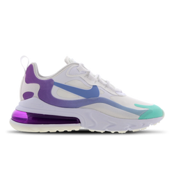 Women Shoes - Nike Air Max 270 React - White-Light Blue-Purple