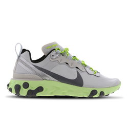 Women Shoes - Nike React Element 55 - Silver-Grey-Volt