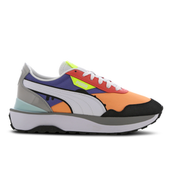 Women Shoes - Puma Cruise Rider - Black-White-Soft Fluo Orange