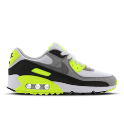 Women Shoes - Nike Air Max 90 - White-Particle Grey-Volt