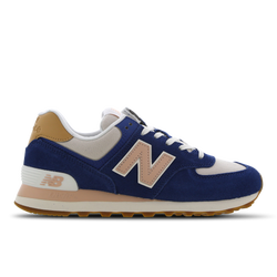 Women Shoes - New Balance 574 - Blue-Pink-Beige