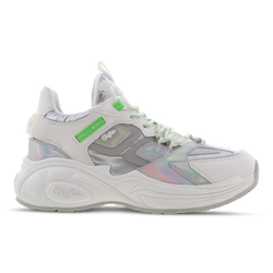 Women Shoes - Buffalo B.Nce - White-Silver-Green