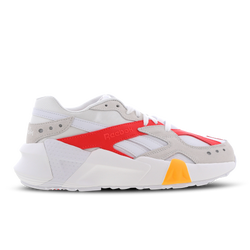 Women Shoes - Reebok X Gigi Hadid Aztrek - White-True Grey-Neon Red