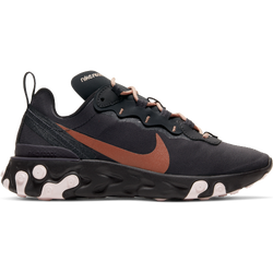 Women Shoes - Nike React Element 55 - Oil Grey-Oil Grey-Echo Pink