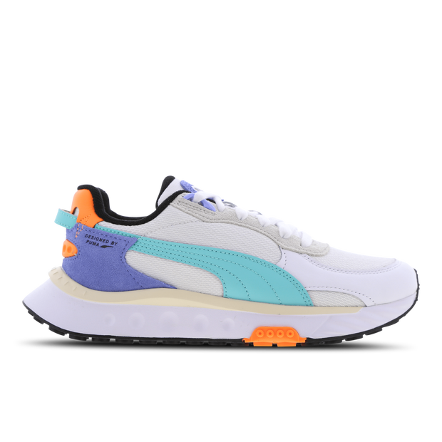 Puma Wmns Wild Rider NRG 'White Elektro Aqua' | Women's Size 9 - 382745-01