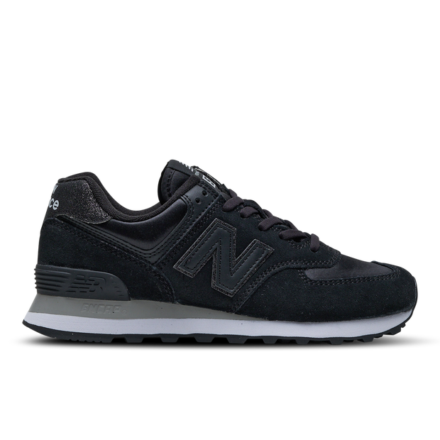 New Balance Wl574fh2 Dames Schoenen Black Leer Foot Locker