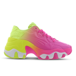 Women Shoes - Puma Pulsar Wedge - Luminus Pink-Fizzy Yellow