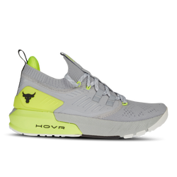 Women Shoes - Under Armour Project Rock 3 - Mod Gray-High-vis Yellow-Black