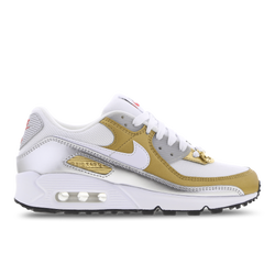 Women Shoes - Nike Air Max 90 Essential - White-Metallic Gold-White