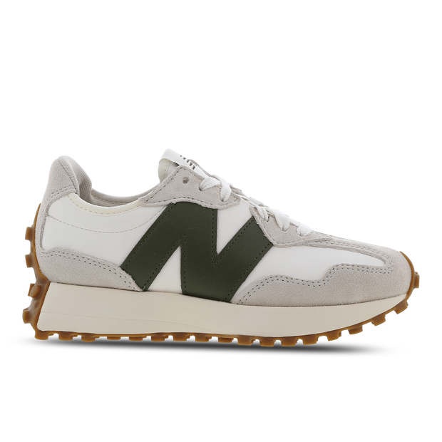 New Balance Hombre 327 in Beige/Verde/Blanca, Suede/Mesh, Talla 36 - MS327ASN