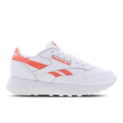 Women Shoes - Reebok Classic Leather - Ftwr White-Ftwr White-Semi Orange Flare