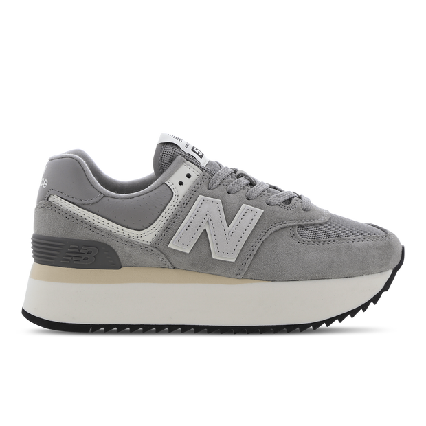 New Balance Damen 574+ in Grau, Leather - WL574ZBA