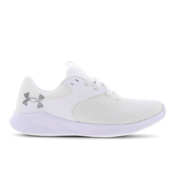 Women Shoes - Under Armour Charged Aurora 2 - White-White-Metallic Warm Silver