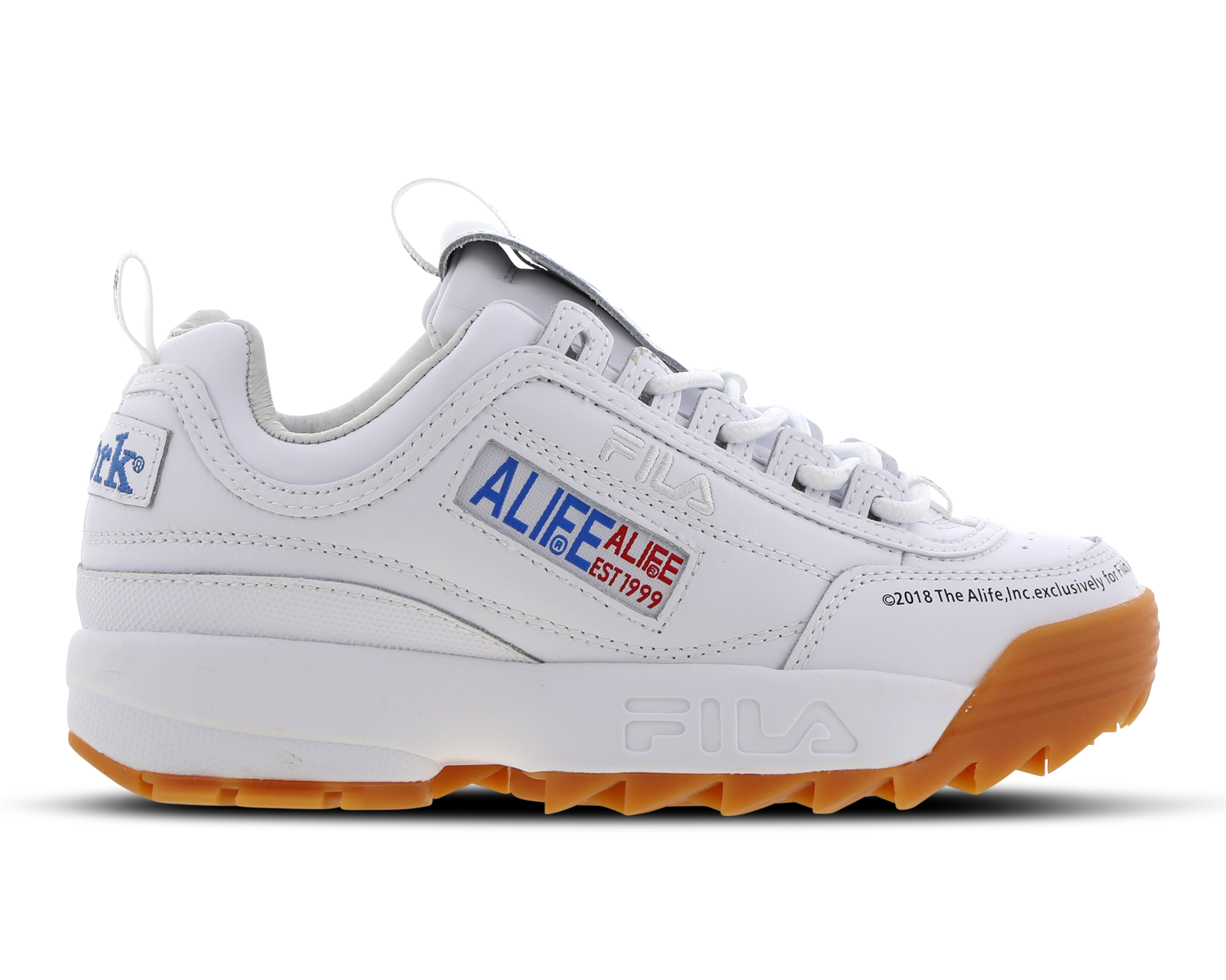 fila disruptor ii black and white