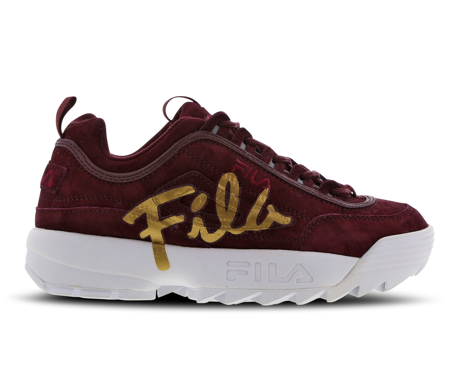 fila disruptor gold script