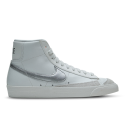 Women Shoes - Nike Blazer Mid - Summit White-Mtlc Silver-Summit White