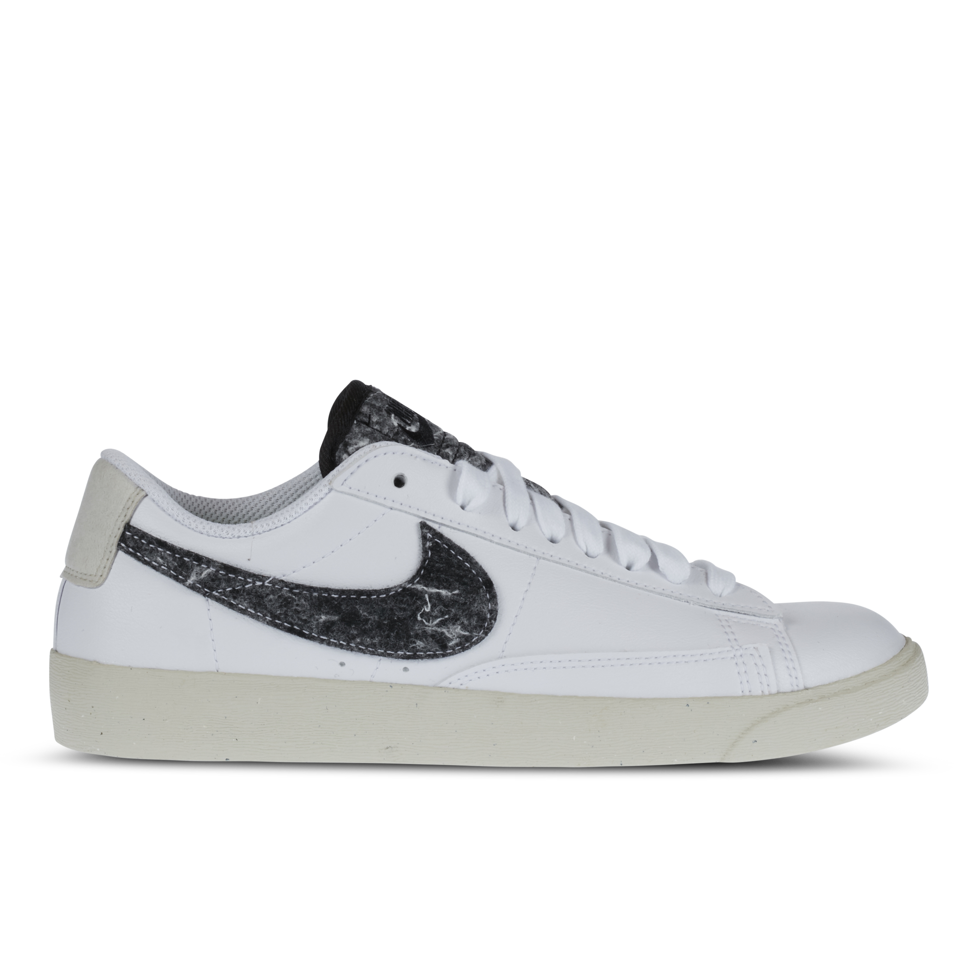 nike blazer low black white