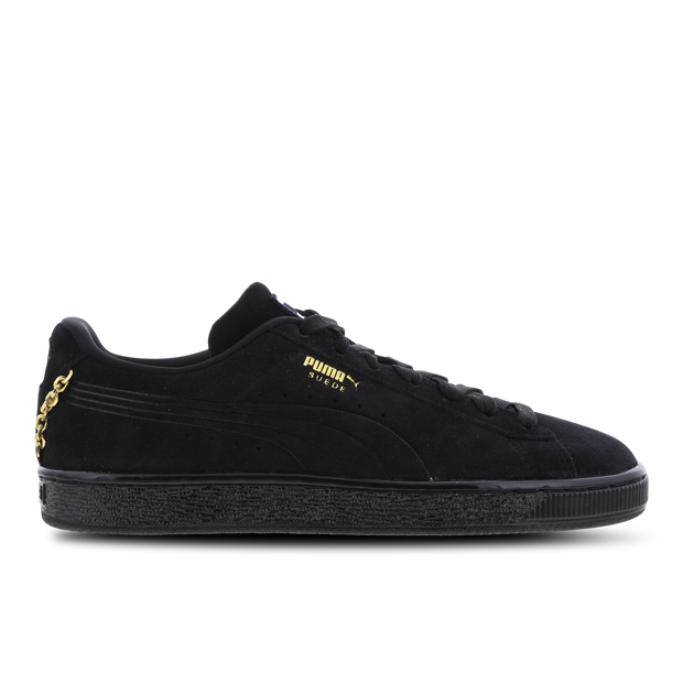 puma classic suede on feet