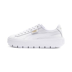 Women Shoes - Puma Platform Trace Reinvent - Puma White-Puma White