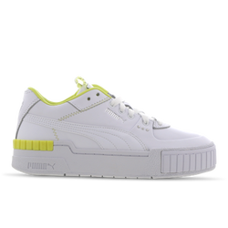 Women Shoes - Puma Cali Sport - White-Sunny Lime-Silver