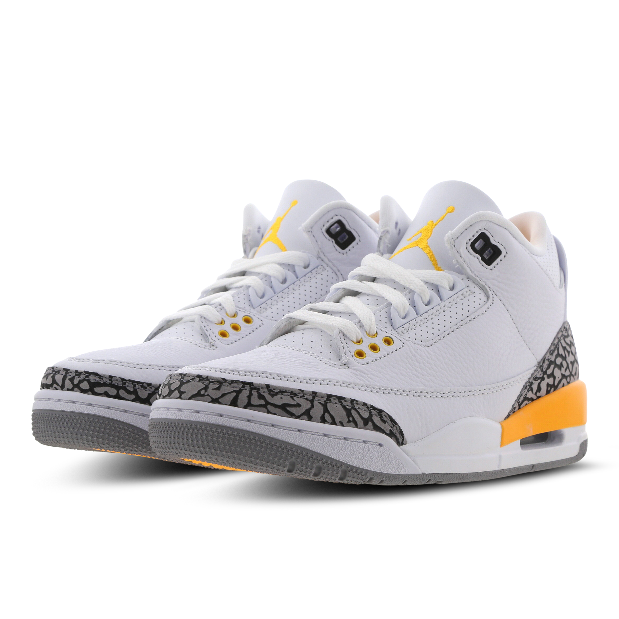 jordan 3 white and yellow