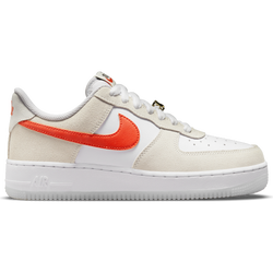 Women Shoes - Nike Air Force 1 Low - White-Orange-Summit White