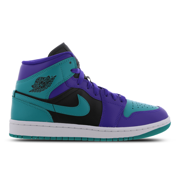 Air  Jordan 1 Mid Black Grape Damesschoen - Paars - BQ6472-502