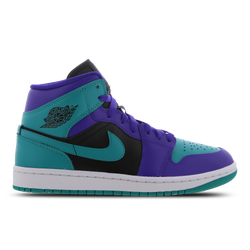 Femme Chaussures - Jordan 1 Mid - Dk Concord-New Emerald-Black