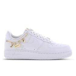 Women Shoes - Nike Air Force 1 Low - White-Gold-Metallic Gold