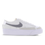 Nike Blazer Platform - Women Shoes Beige-Metallic Silver-Beige