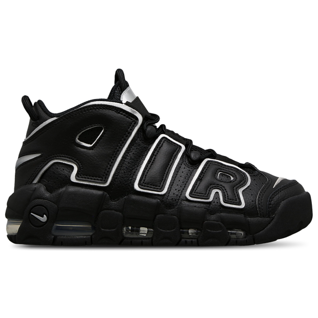 Nike Uptempo Women Shoes - Black - Size: 3.5 - Leather - Foot Locker