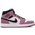 Jordan 1 Mid - Women Shoes Light Mulberry-Black-Light Bone