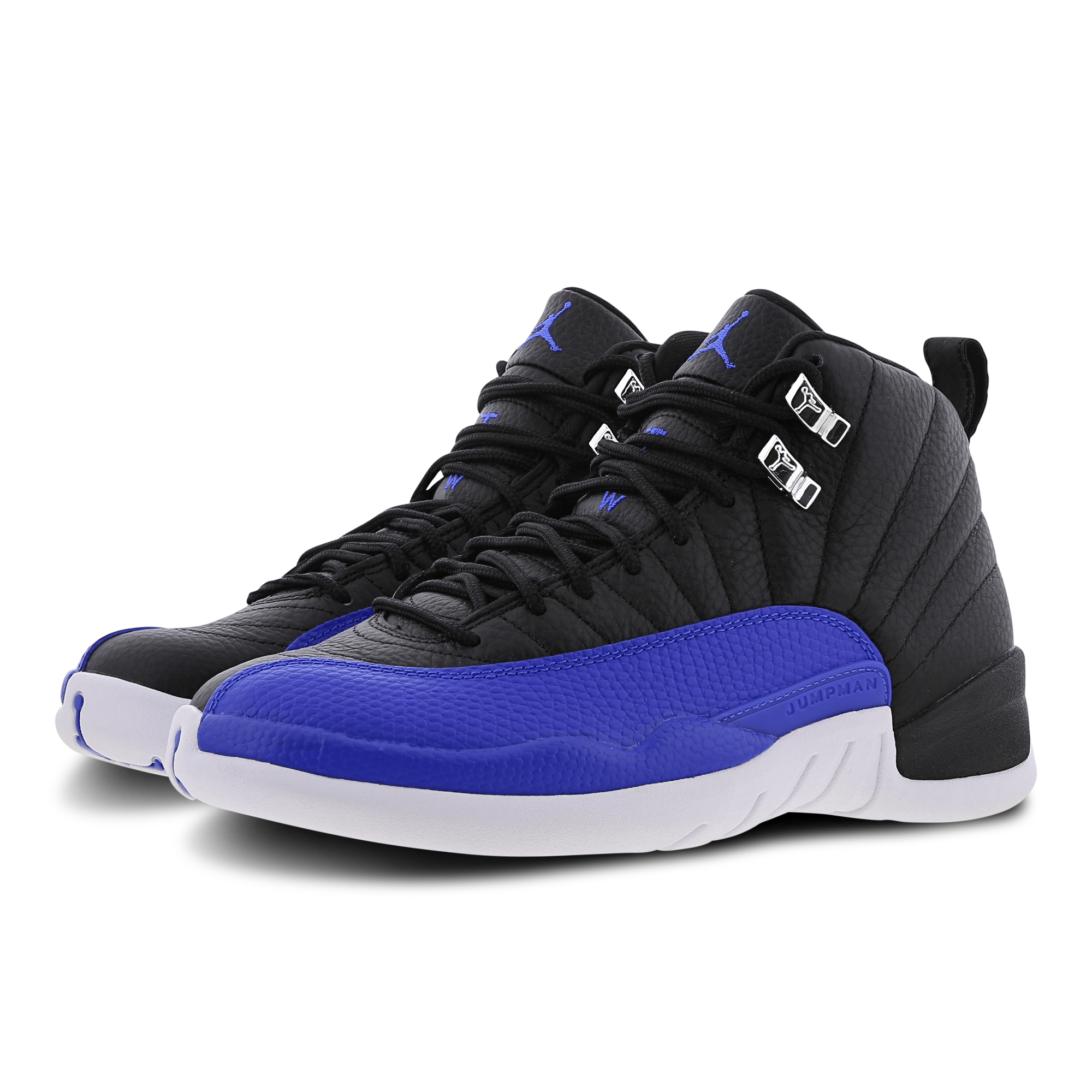 Blue and black 12s footlocker on sale