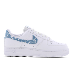Women Shoes - Nike Air Force 1 Low - White-Worn Blue-White