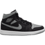 Jordan 1 Mid - Women Shoes Black-Particle Grey-White