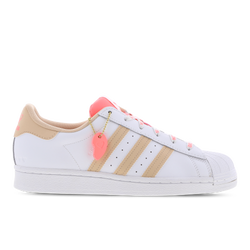 Women Shoes - adidas Superstar - Footwear White-Halo Blush-Acid Red