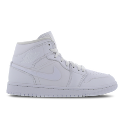 Women Shoes - Jordan 1 Mid - White-White