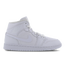 Jordan 1 Mid - Women Shoes White-White-White