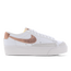 Nike Blazer Low Platform - Mujer Zapatillas Summit White-Arctic Orange-Can