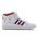 adidas Forum Mid - Damen Schuhe White-Semi Lucid Blue-Better Scarlet