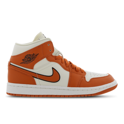 Women Shoes - Jordan 1 Mid - White-White