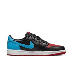 Femme Chaussures - Jordan Aj1 Retro Low Og - Black-Dk Powder Blue-Gym Red