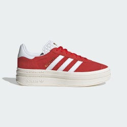 Femme Chaussures - adidas Gazelle Bold - Red-Cloud White-Gold Metallic