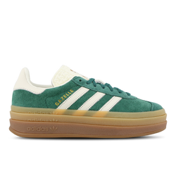 Women Shoes - adidas Gazelle Bold - Collegiate Green-Off White-Gold Metallic