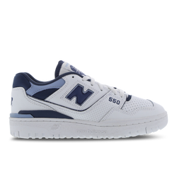 Women Shoes - New Balance 550 - White-White-Vintage Indigo