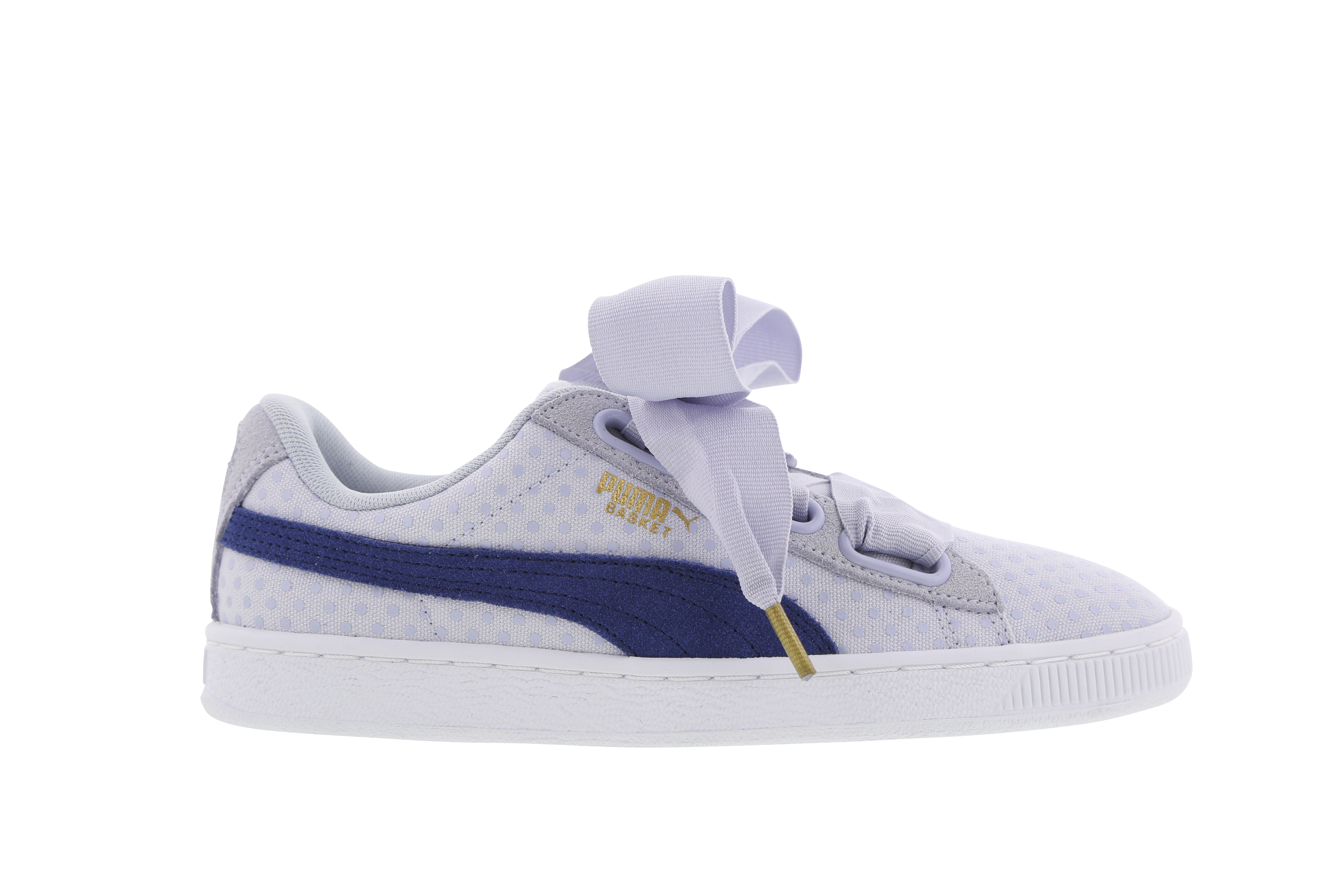 puma basket heart denim