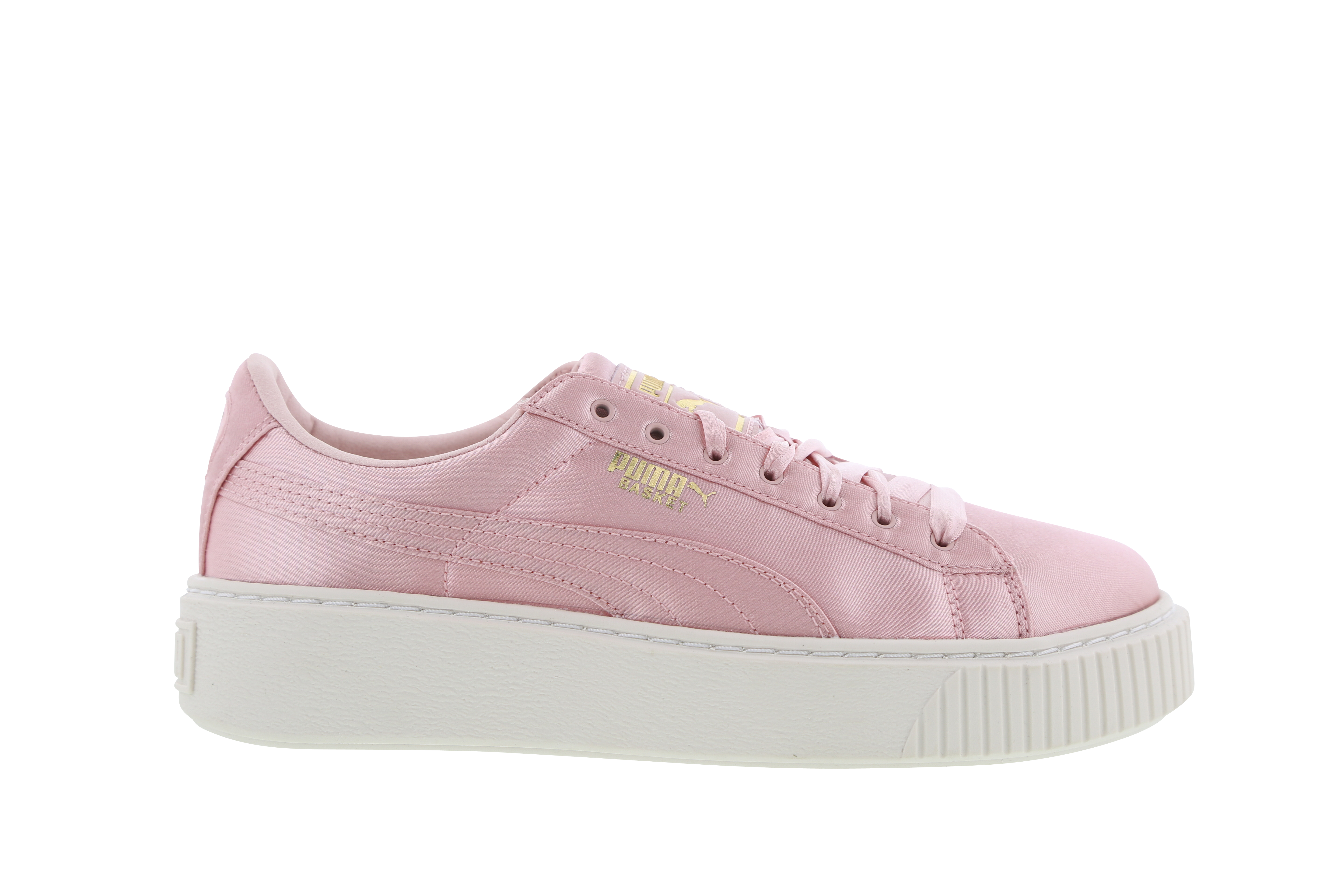 puma basket platform bambino marroni